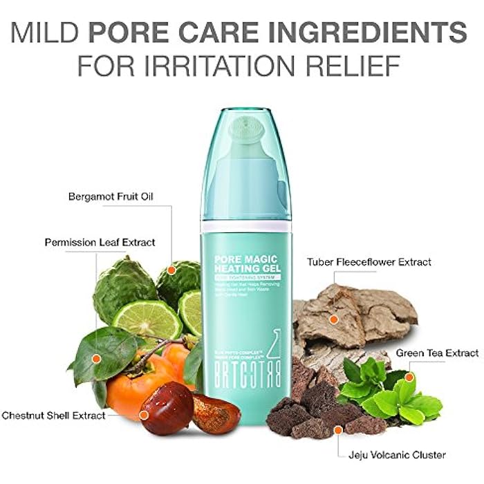 BRTC Pore Magic Heating Gel | Deep Pore Exfoliation and Tightening System | with Silicon Brush | Korean Skincare (35 g / 1.18 oz) - Image 5