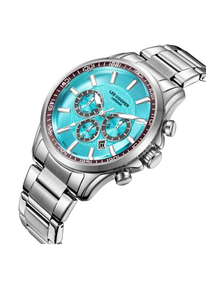 Lee Cooper Men's Multi Function Display Watch With Silver Metal Strap - LC08149.300