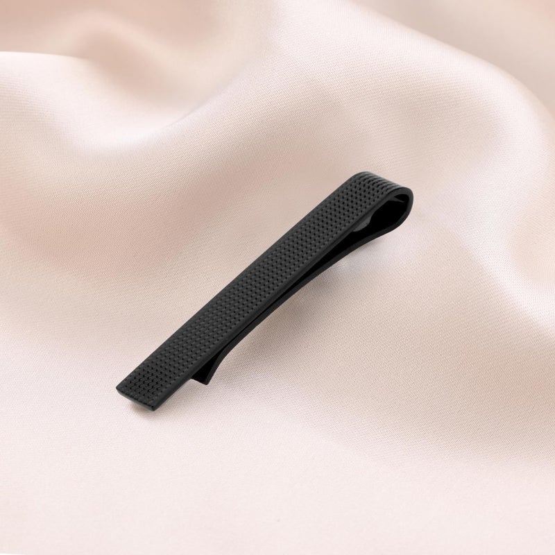 Tie Pin Tie Clip Set of 3 Silver Black Gooden for Men in Gift Box - Image 4