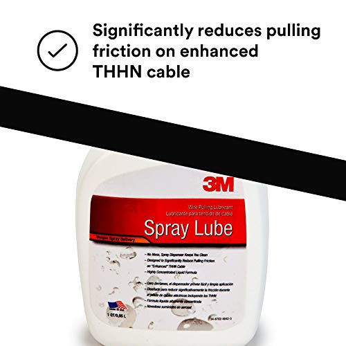 3M High Performance Wire Pulling Cable Lubricant Spray WLS-QT, 1 Bottle, Excellent Cling and Wetting Properties, Gel-Type Liquid - Image 3