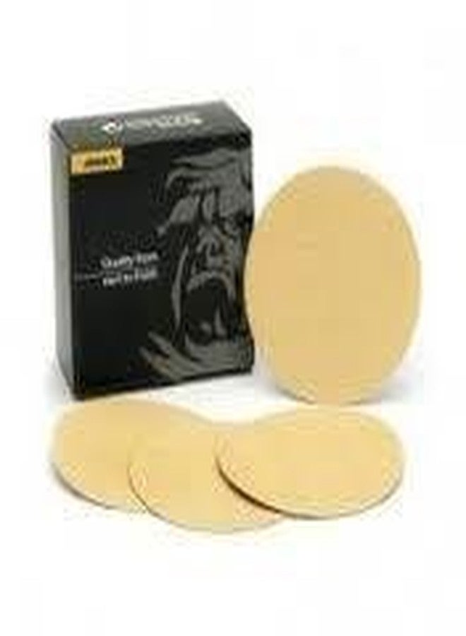 Mirka 23-352-220 Gold 8 in. PSA Sanding Disc 220 Grit, Qty. 50 - Image 1