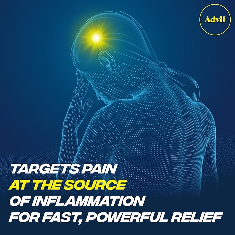 Advil Pain Reliever and Fever Reducer, Ibuprofen 200mg for Pain Relief - 300 Count,  PM Pain Reliever and Nighttime Sleep Aid, Ibuprofen for Pain Relief and Diphenhydramine Citrate - 2 Count - Image 4