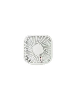 Generic Folding Convenient Small Fan With Mirror White  - Image 3