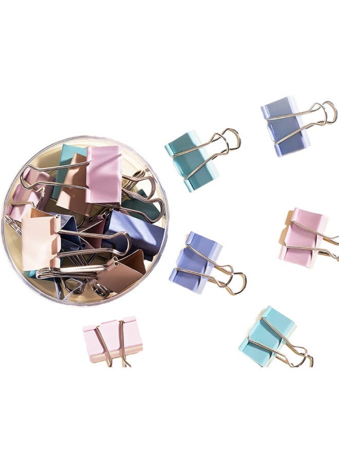 Deli [Super Popular] Deli 12-Pack 50Mm Extra Large Morandi Color Stylish Long Tail Binder Clips, Upgraded New Color Scheme, 12 Pieces/Tube, 8551A - Image 3