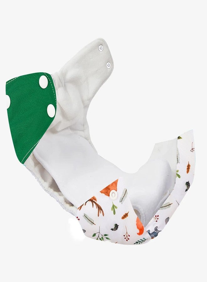 GUCHIGU Soft Fleece Lined Baby Pocket Cloth Reusable Washable Diapers All-in-One Nappy for Babies Toddlers with 1 Wet-Free Insert - BK21 (One Size Adjustable Diaper, 4 Sizes in 1, 5-17 kg, BD2050B) - Image 4