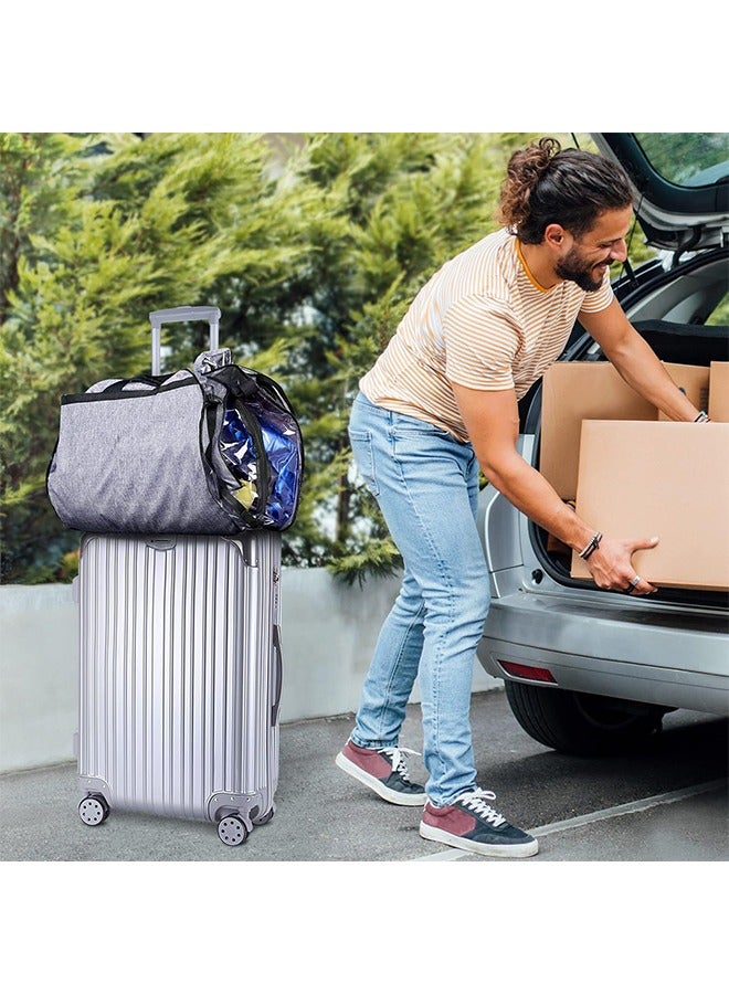 Hihonor 2 in 1 Portable Extra Large Hanging Closet Organizer, Hanging Garment Bags, Closet Storage Bag, Moving Bags, skirt Clothes Storage Bag, Moving Garment, Dresses Suit Protector Cover, Cloth Travel Bag  - Image 2