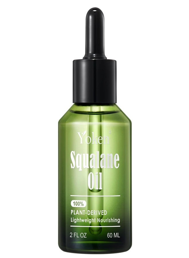 Yoken 100% Plant-Derived Squalane Oil for Face 2oz, Fast-Absorbing & Lightweight Hydration & Gentle Moisturizing - Squalane Oil Organic for Face, Skin & Hair, Non-greasy Daily Care, for All Skin Types - Image 1
