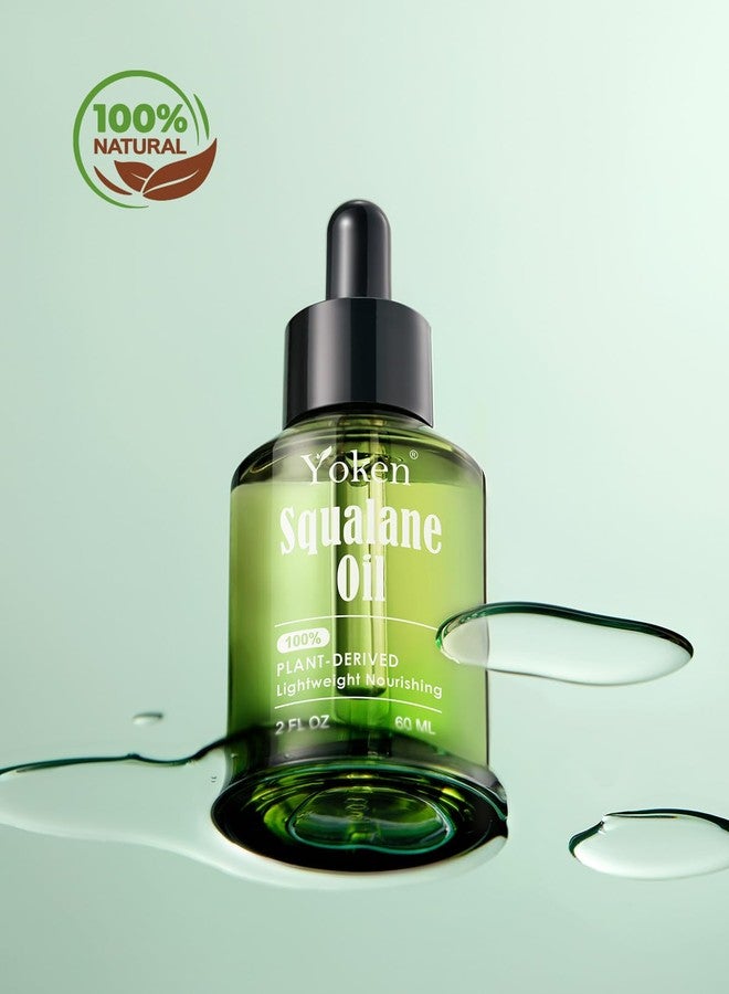 Yoken 100% Plant-Derived Squalane Oil for Face 2oz, Fast-Absorbing & Lightweight Hydration & Gentle Moisturizing - Squalane Oil Organic for Face, Skin & Hair, Non-greasy Daily Care, for All Skin Types - Image 3