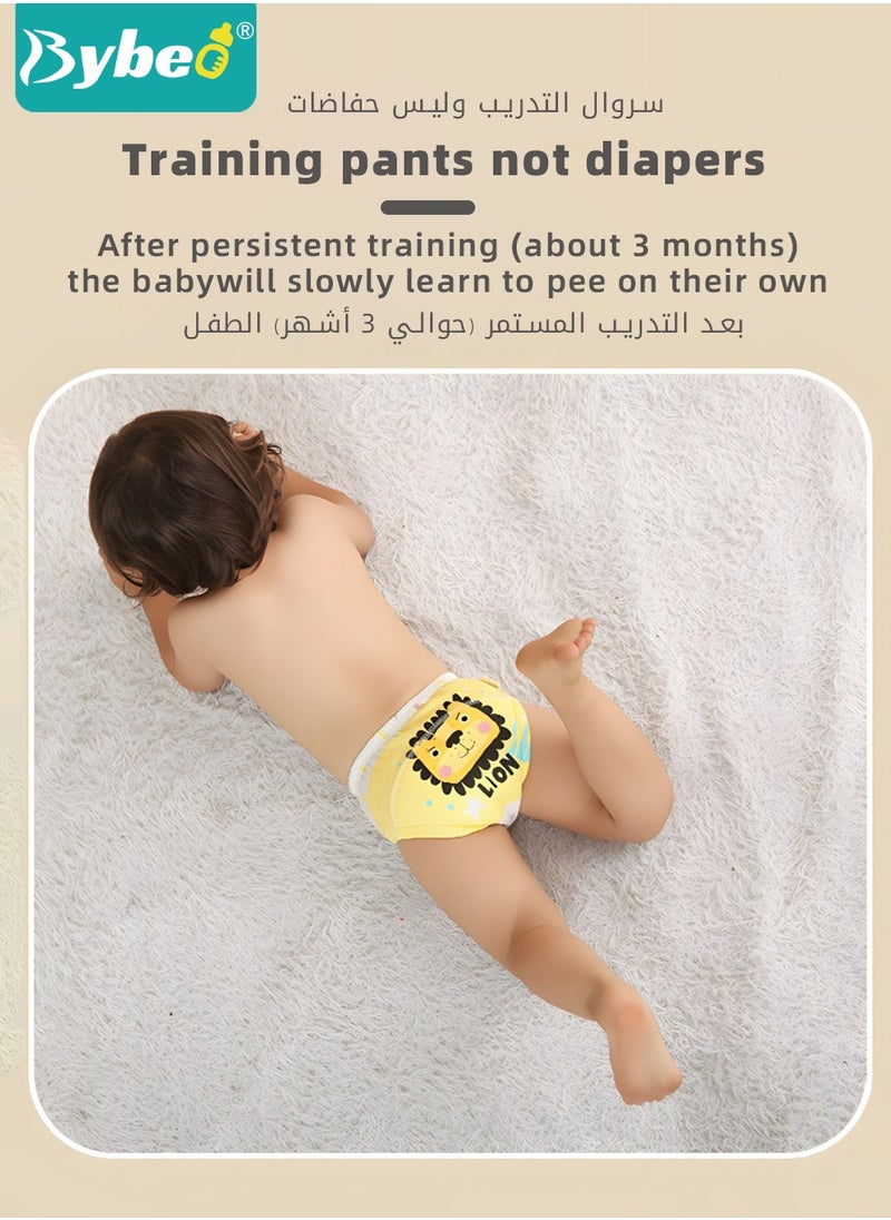 Bybeo 5 Piece Potty Training Underwear, 6 Layers Breathable Cotton Absorbent Trainer Pants for Toddler Baby Boys Girls Waterproof  - Image 3