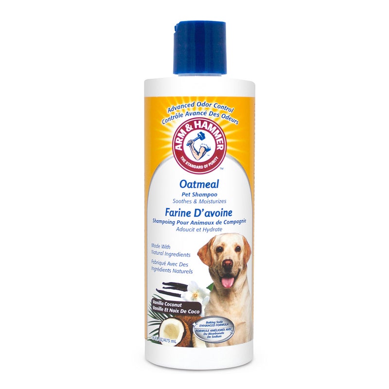 Arm & Hammer for Pets Oatmeal Shampoo for Dogs | Best Dog Shampoo for Dry, Itchy Skin | Soothing Oatmeal Dog Shampoos in Warm and Inviting Vanilla Coconut Scent, 16 oz,White - Image 1