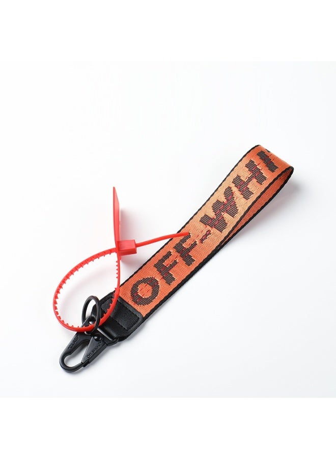 OFF-WHITE Street fashion keychain key ring lanyard - Image 1
