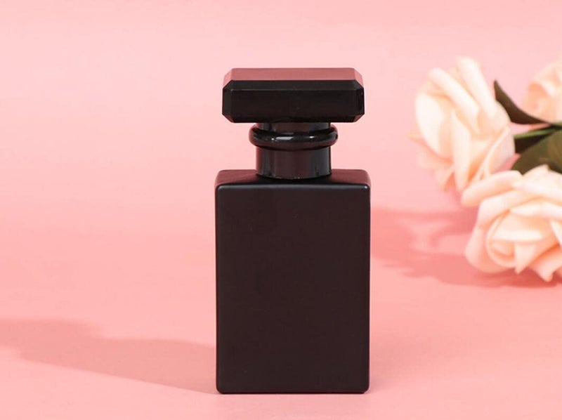 CTKcom 30ML Glass Perfume Bottles Empty Spray Perfume Bottles Square Refillable Portable Empty Refillable Perfume Atomizer Vials Reusable Cosmetic Containers for Perfume Essential Oils Liquids,10 Pack (Black) - Image 5