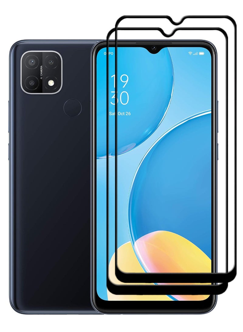 ACLIX 2 Pieces Antistatic ESD Dustproof Premium Quality High Definition Tempered Glass Screen Protector Designed For Oppo A15 - Image 1