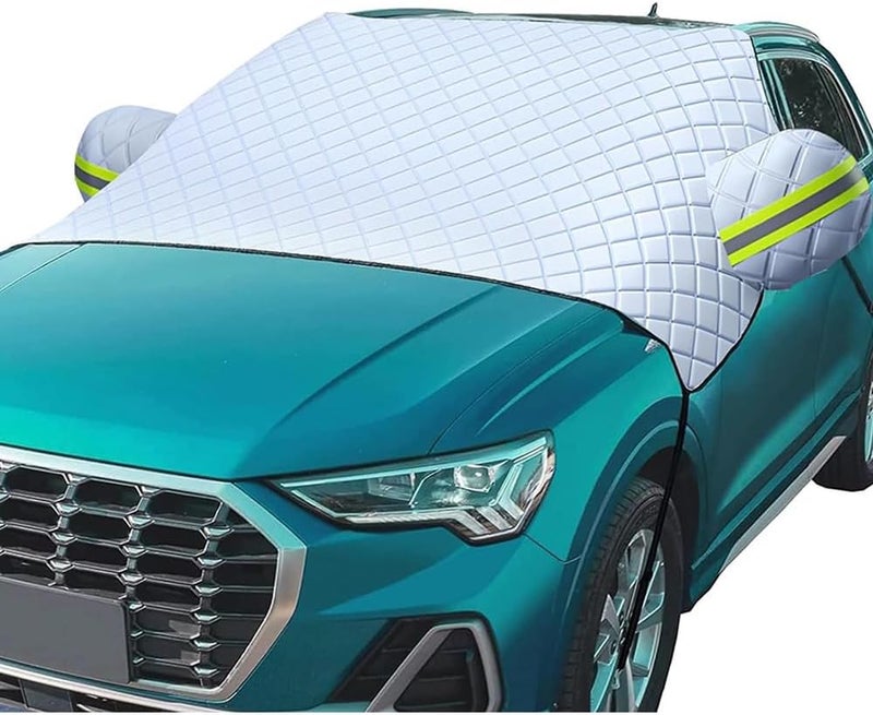 Car Windshield Snow Covers for Mitsubishi e-Evolution eK eK X,Windshield Cover for Ice and Snow Shade Blocks Winter Frost Hail Protector Accessories,245 * 145cm - Image 1