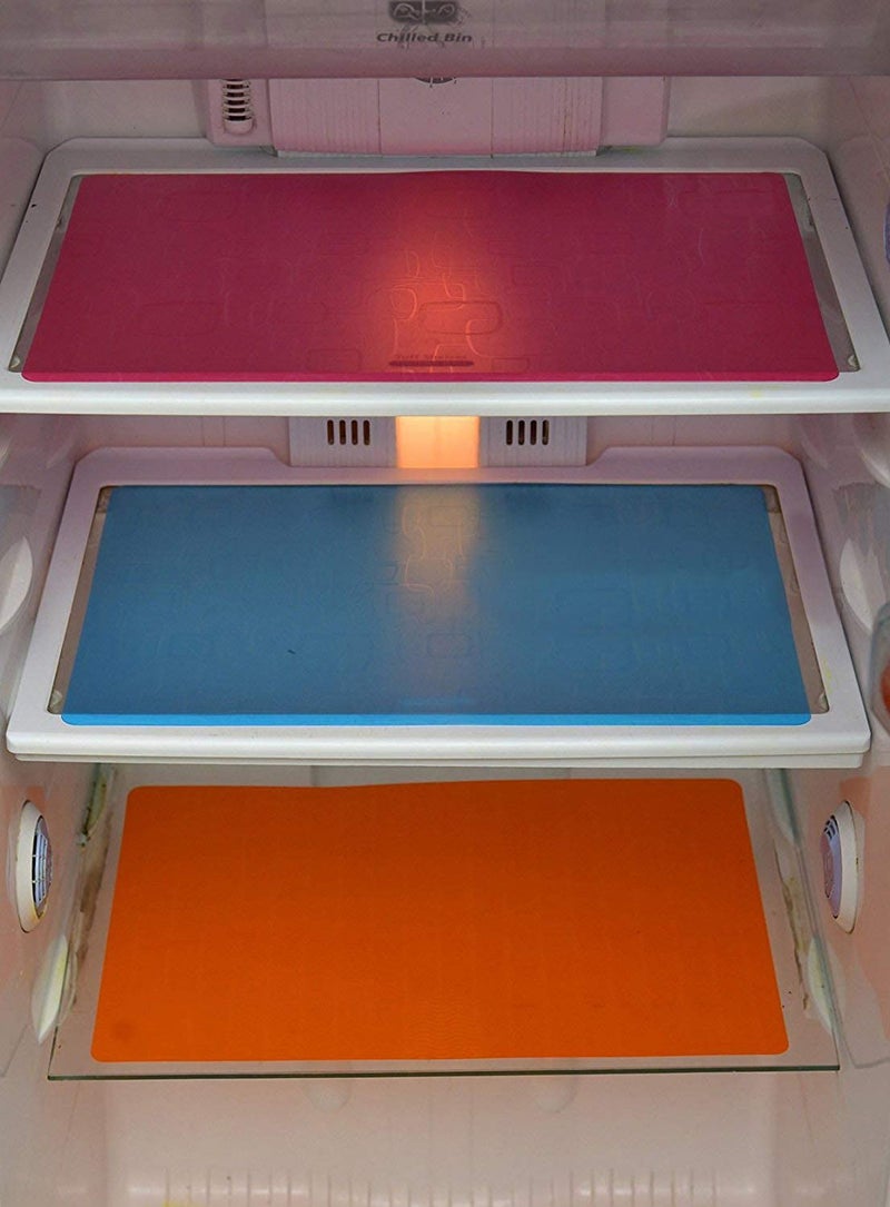 Yellow Weaves Exclusive Decorative Fridge Top Cover + 3 Fridge mat - Multi Colour - Image 2