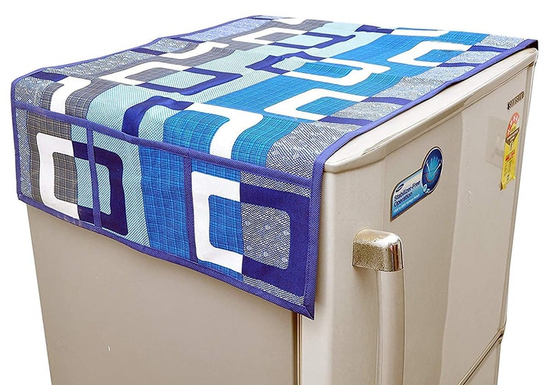 Yellow Weaves Exclusive Decorative Fridge Top Cover + 3 Fridge mat - Multi Colour - Image 3