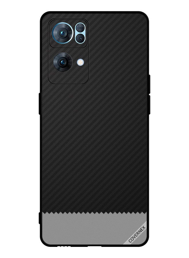 Covernex Protective Case Cover For Oppo Reno7 Pro 5G Strips Pattern - Image 1