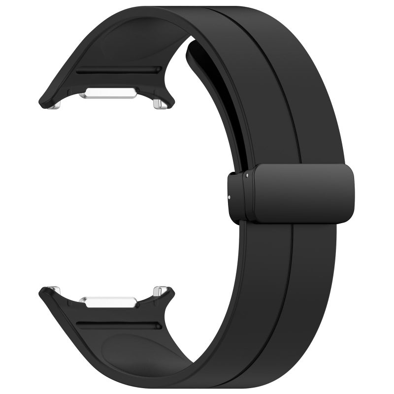 LOKEKE Silicone Replacement Strap Compatible with Samsung Galaxy Watch Ultra – Adjustable Black Wristband - Image 2