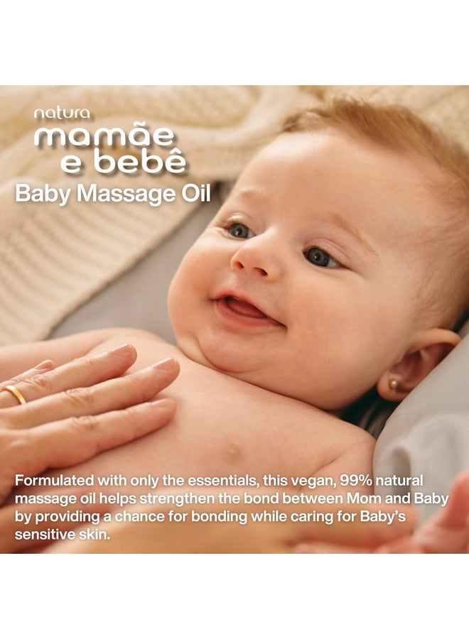 Natura natura - Mamãe e Bebê Baby Massage Oil - 100% Vegan - Safe & Gentle Lightweight Formula - 99% Natural Origin - All Skin Types - Cruelty Free - Brazilian Beauty - Baby Essentials - 3.38 fl oz (100ml)  - Image 4