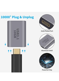 Excefore USB A to USB C Adapter 2Pack USB C to USB 3.1 Adapter 10Gbps USB A Female to USB C Female Converter Bi Directional  - Image 4