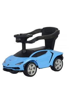 LAMBORGHINI Lamborghini Centenario Handle Pusher Rideon Car - Blue  - Image 3