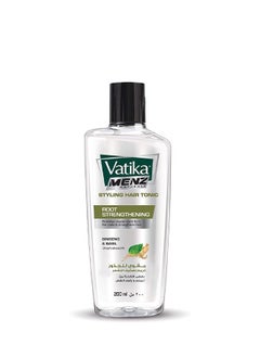 Vatika Naturals Menz Root Strengthening Styling Hair Tonic | Ginseng & Basil | Prevents Hair Loss | For Sleek & Stylish Look- 200 ml