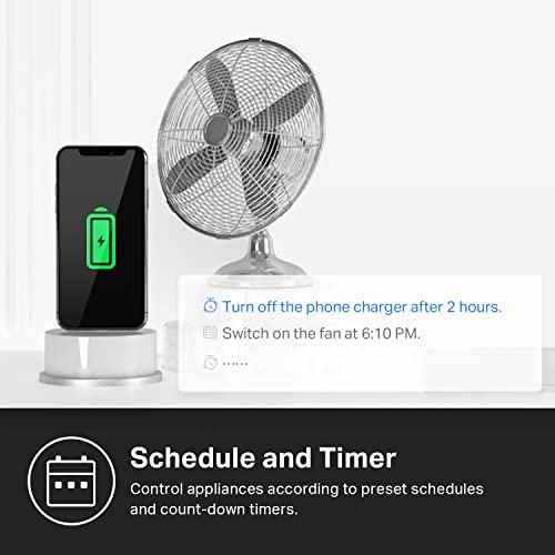 Kasa Smart Plug, Matter Compatible, Energy Monitoring, Compact Design, 15A/1800W Max, Super Easy Setup, Works with Apple Home, Alexa & Google Home, UL Certified, 2.4G Wi-Fi Only, White, KP125M(2-Pack) - Image 4