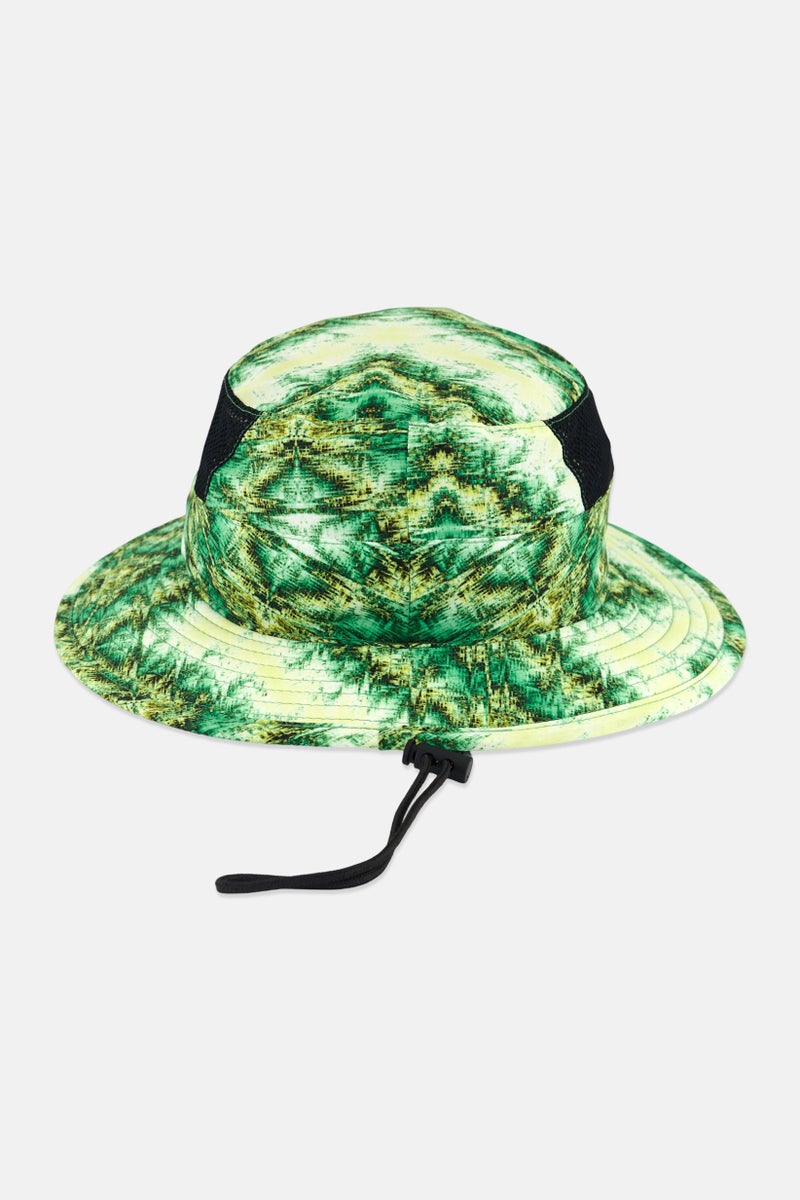 Hurley Men Brand Logo Bucket Hat, Green Combo  - Image 2
