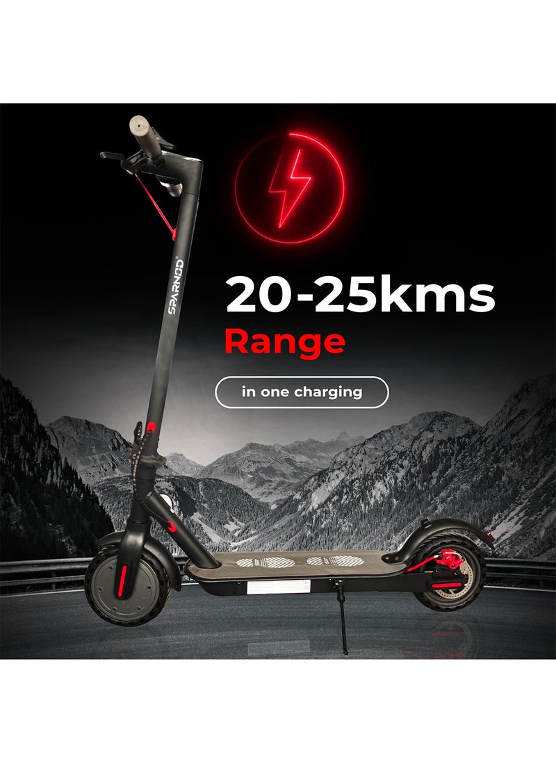 S8 Foldable Electric Scooter for Adults – 25 km/h Max Speed, 25 km Max Range, 450W Peak Motor, Bluetooth App Control, 8.5" Solid Tyres, Dual Brakes, IP54 Waterproof, Lightweight Urban Commute eScooter