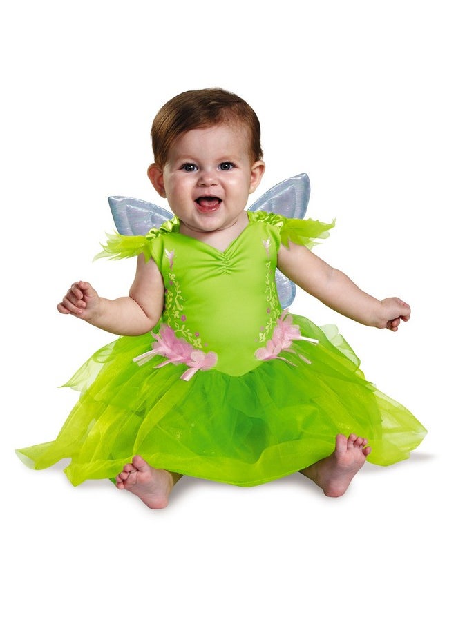 Disguise - Disney baby girls Disguise Tinker Bell Deluxe infant and toddler costumes, Green, 12-18 mths US - Image 1