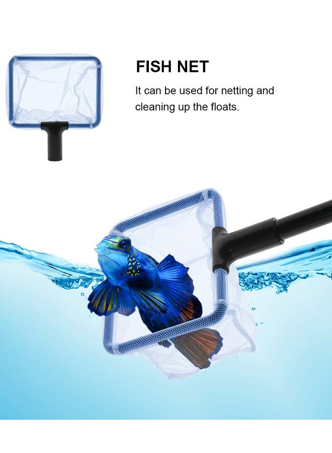 Generic Aquarium Fish Tank Cleaning Kit Tools Algae Scrapers Set 5 in 1 & Fish Tank Gravel Cleaner - Siphon Vacuum for Water Changing and Sand Cleaner (Cleaner Set)  - Image 3
