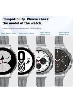 KASTWAVE Galaxy Watch 4 Strap, 20mm Watch Strap Compatible with Samsung Galaxy Watch 4 40mm 44mm/Galaxy Watch 4 Classic 46mm(2021) 42mm, Adjustable Replacement Strap for Galaxy Watch 4 Band Men Women  - Image 3