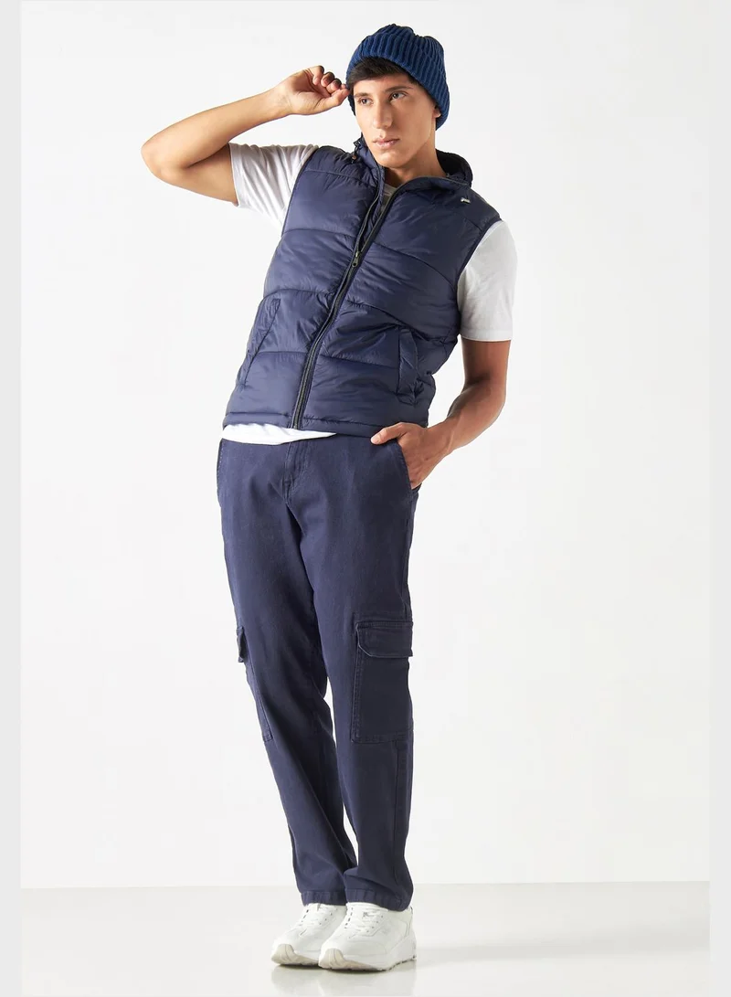 Lee Cooper Zip Through Puffer Jacket