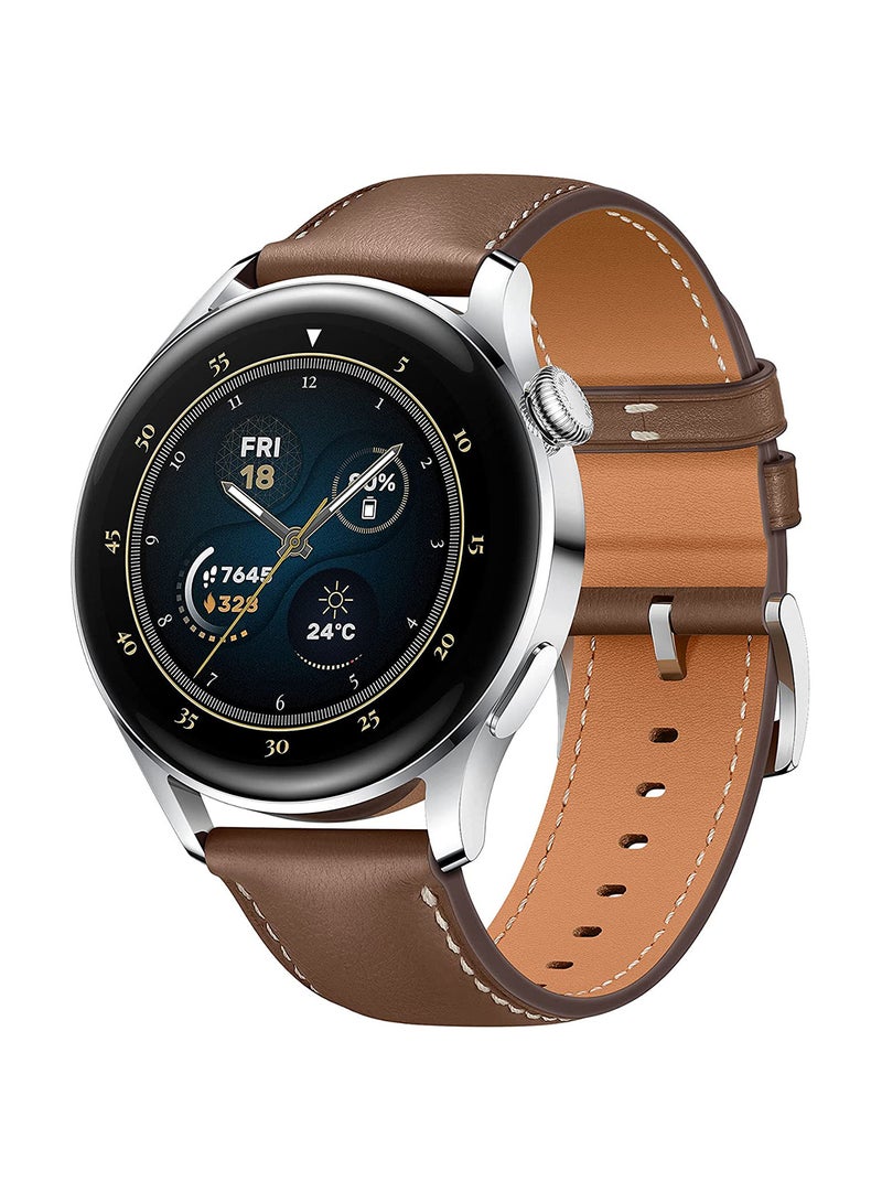 HUAWEI Watch 3 Classic 4G SmartWatch eSIM Cellular All-day SpO2 monitoring Stainless Steel Brown 3-Classic - Image 2
