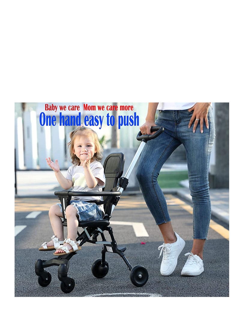 New Pocket Stroller for Travel Stroller for Airplane Portable Compact Airport Stroller Small Stroller for Toddler Travel  All Terrain Mini Stroller for  for Upto 65 Lbs. - Image 3