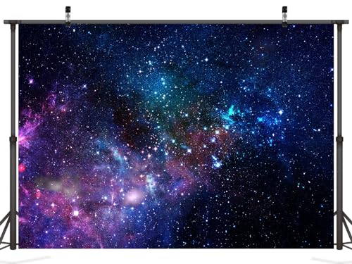 CORFOTO 5x3ft Fabric Starry Outer Space Backdrop Photography Universe Milky Way Stars Background Galaxy Nebula Decorations Kids Adult Birthday Party Backdrop Baby Shower Photoshoot Studio Props - Image 3