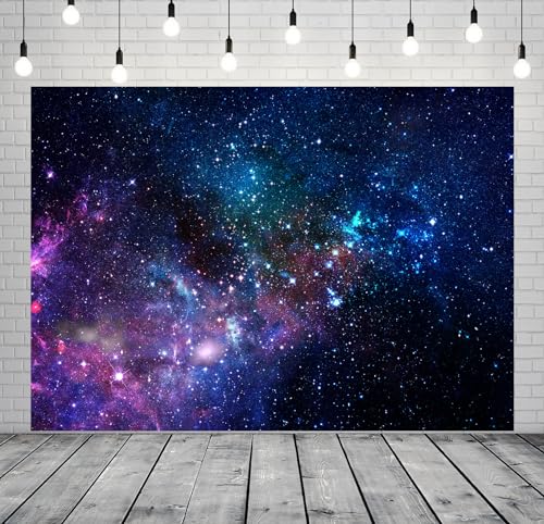 CORFOTO 5x3ft Fabric Starry Outer Space Backdrop Photography Universe Milky Way Stars Background Galaxy Nebula Decorations Kids Adult Birthday Party Backdrop Baby Shower Photoshoot Studio Props - Image 4