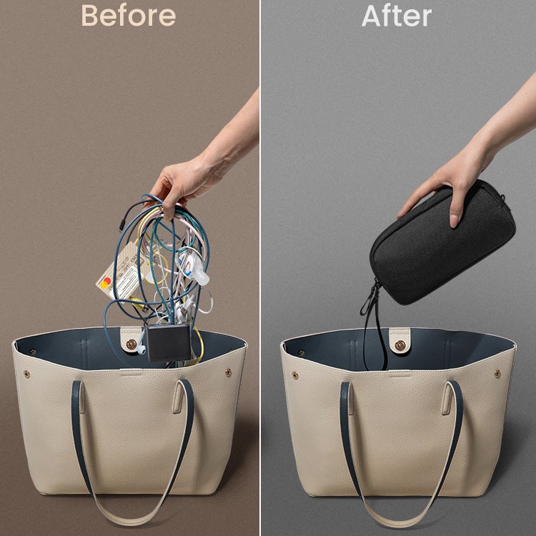 Digital Storage Bag Charger Digital Accessories Storage Bag Multifunctional Portable Leisure Travel Bag Storage - Image 3