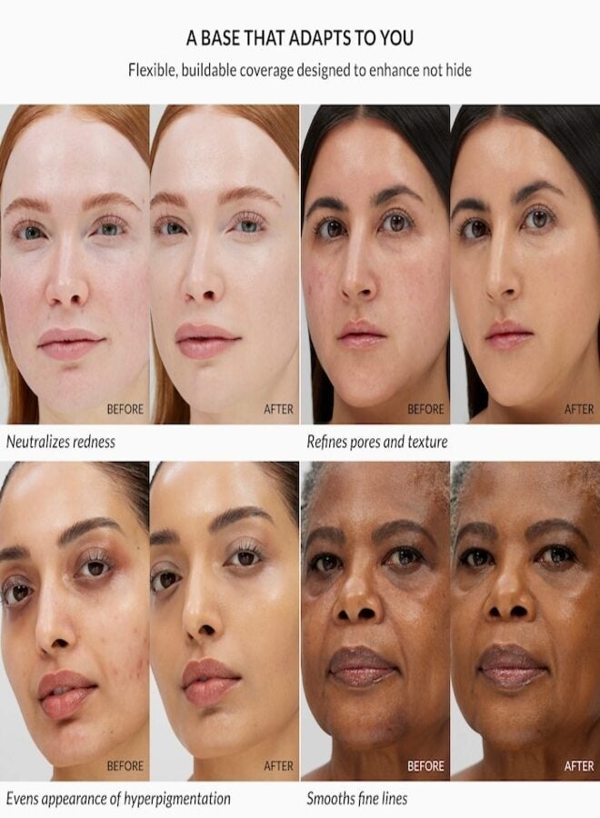 REFY Skin Base Hydrating Gel Skin Tint with Hyaluronic Acid 250W – Tan to Deep with Warm Tones, Lightweight Hydrating Skin Tint 1 oz / 30 mL - Image 3