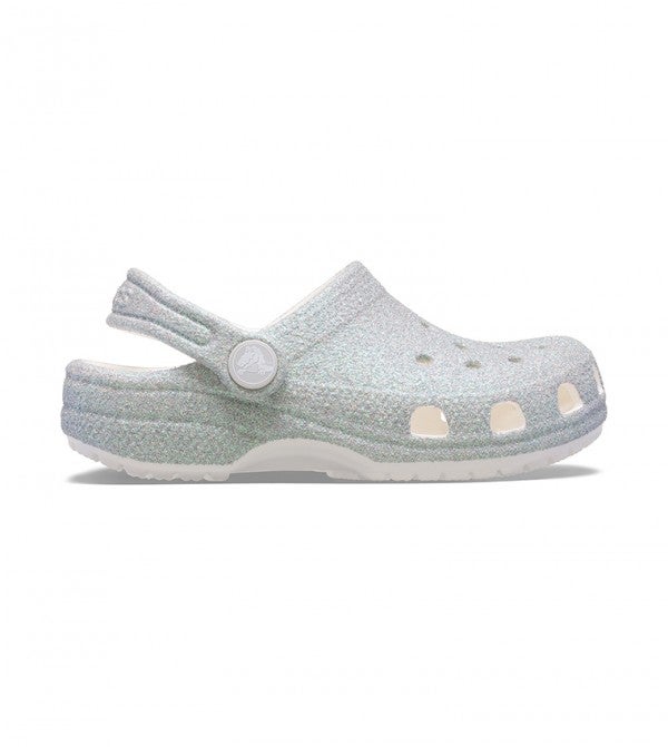 crocs Kids Classic Iridescent Glitter Clog - Image 1