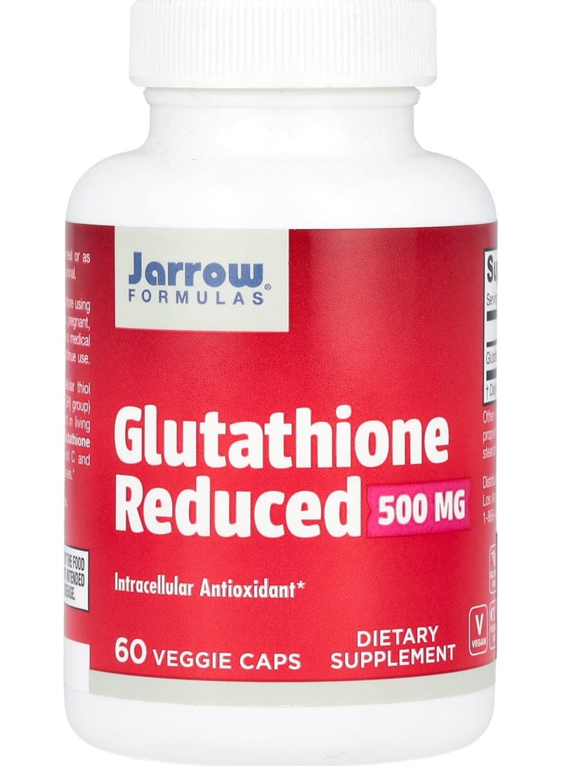 jarrow formulas Glutathione Reduced, 500 mg, 60 Veggie Caps