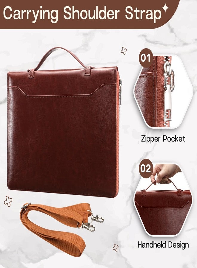 E NET-CASE Case for Remarkable 2 Tablet 10.3 inch (2020 Released) - Business Handheld Design Upgraded PU Leather Cover for Remarkable 2 Digital Paper with Zipper & Pen Holder (Brown) - Image 2