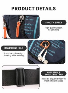 GROIC Large Crossbody Pack with 5-Zipper Pockets,Running Waistpack,Multifunctional Outdoor Bodypack,Riding Cross Bag,Mountaineering Premium Fashion Waist Pack  - Image 4