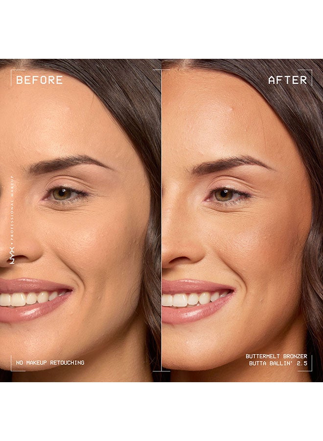 نيكس مكياج المحترفين برونزر بترملت، هايلايتر بودر، يدوم حتى 12 ساعة، مقاوم للبهتان والانتقال - بتا بالين - Image 2