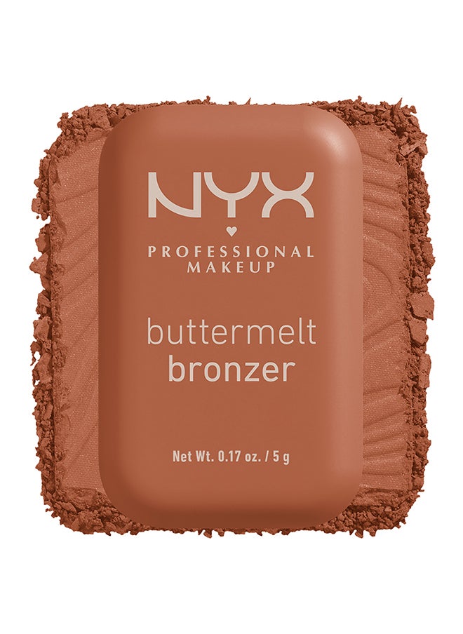 NYX PROFESSIONAL MAKEUP Buttermelt Bronzer Powder Highlighter 12 HR Wear Fade And Transfer Resistant Butta Ballin  - Image 4
