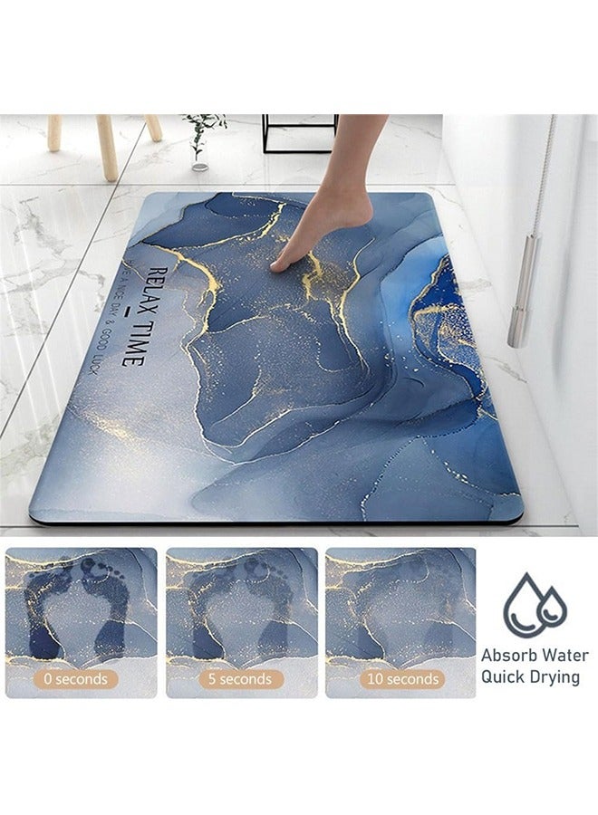 DAREU 3D Non-Slip Diatom Mud Bath Mat 40×60 cm – Quick Dry Super Absorbent Bathroom Carpet with Flower Design - Image 4