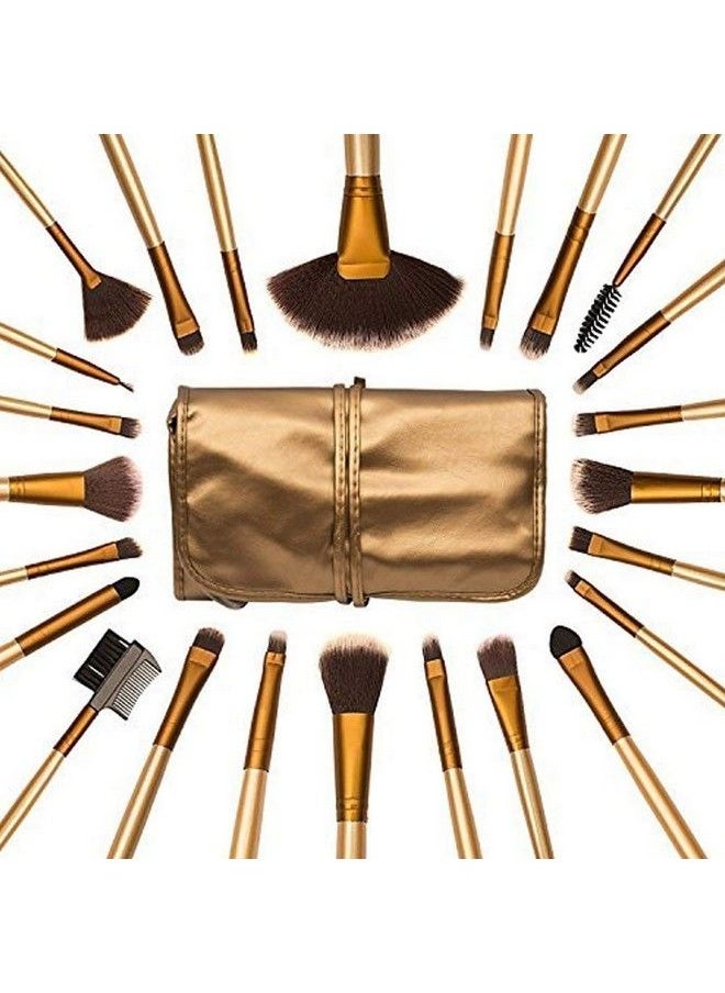 Natural Cosmetic Brush Set With Pouch Case (Pack Of 24) Golden - pzsku/ZCB3173D38252025FBAE7Z/45/_/1690022391/caaac8f5-6909-4ace-9796-0bd3b9e09837