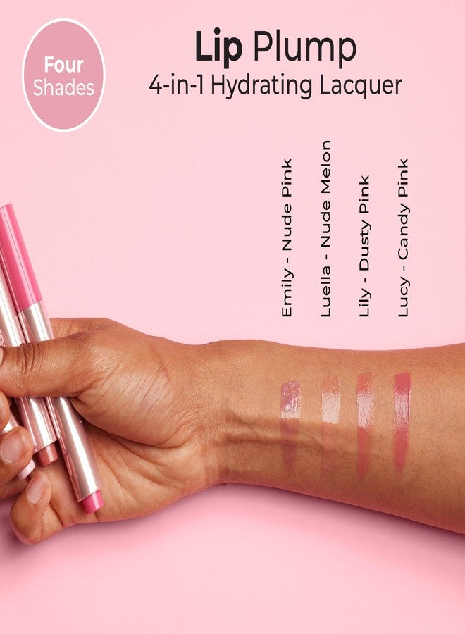 MCoBeauty Lip Plump 4-in-1 Hydrating Lacquer, Luella Nude Melon, Moisturizing Gloss for Soft Lips, Vegan, Cruelty Free Cosmetics - Image 5