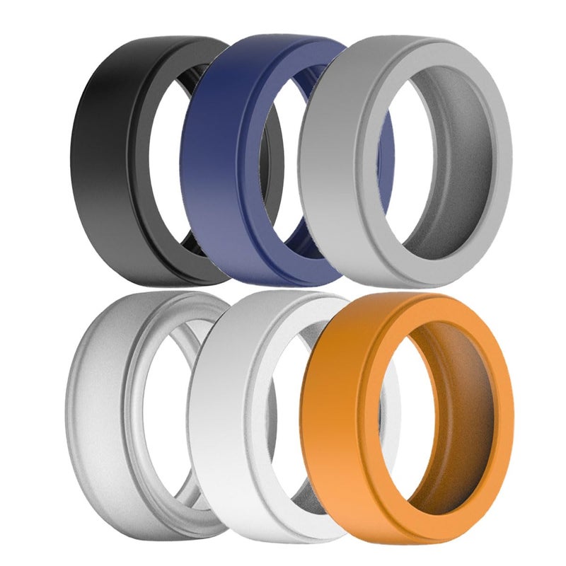 LevyPan Silicone Ring Protector Compatible with Oura Ring Gen 3 and All Smart Ring, Elastic Smart Ring Cover for Men and Women (6PCS, S(6/7/8)) - Image 1