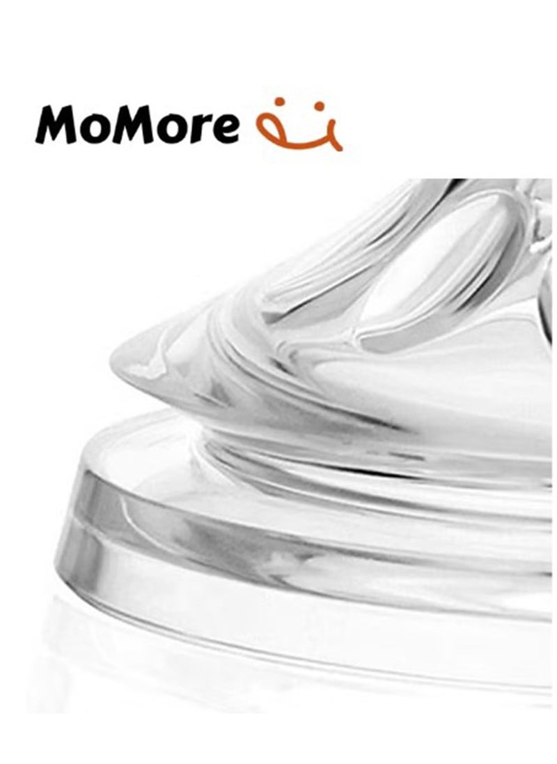 Momore - Pack Of 3 Natural Feeding Bottle Nipple 3 Months+, For AVENT Bottle - Image 1